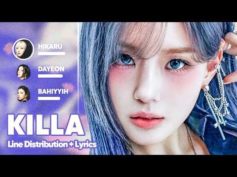 Kep1er - KILLA (Face the other me) (Line Distribution + Lyrics Karaoke) PATREON REQUESTED