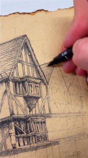Sketching an old BUILDING From the UK 📜#sketch