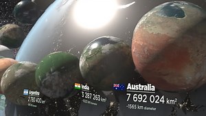 Video Imagines How Big Countries Would Be as Planets