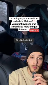 1M views · 10K reactions | Le petit garçon a accédé au code de la Matrice? ! Un enfant qui parle d’un tsunami à sa mère choque Internet.. #matrice #matrix #simulation | JosirisTv | Facebook