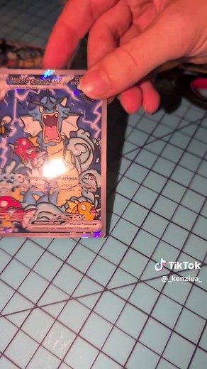 I even made a Gyarados ditto card for free! this was one of my favorite orders! #fypp #pokemon #viral #custom #pokemoncards #art #gyarados #ditto