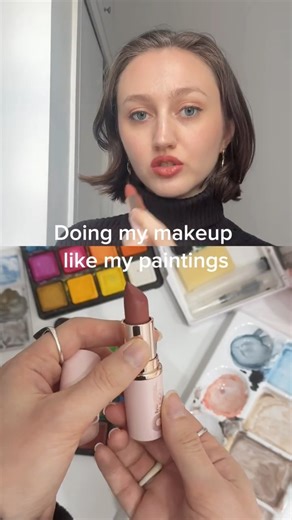 I fully believe learning color theory and painting made me better at doing my makeup #art #makeup