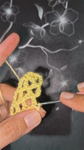 Easy Crochet Lace Pattern | Beginner Friendly Crochet Design 🧶 #shorts