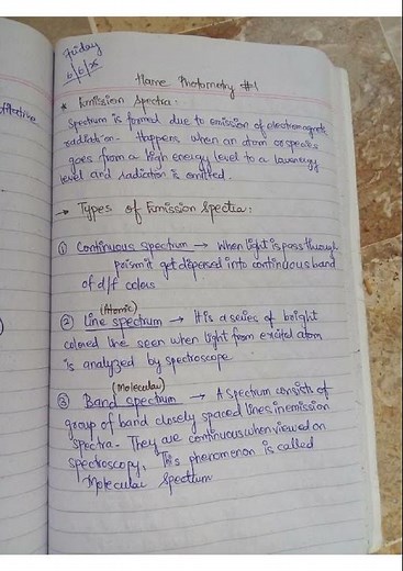 Flame Photometry – Lec 1 Basics! |Hand written notes⋆˙⟡♡⚕🩺⊹|