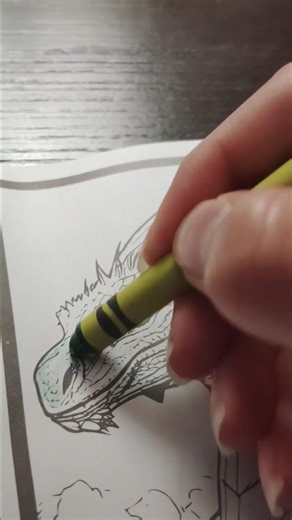 easy dragon color page