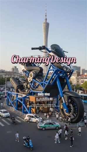 “This is what happens when motorcycle culture becomes architecture.” A café built from a giant motorcycle structure — steel frames, exposed engines, massive wheels towering over the street. Not just a building, but a statement for riders. If you love bikes, speed, and mechanical aesthetics… this place hits different. 🏍️🔥 Would you ride here or just stare at it? #motorcyclelovers #architecturelovers #visual #digitalartists #fyp