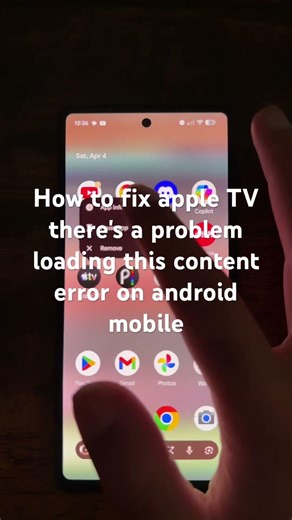 How to fix apple TV there's a problem loading this content error on android mobile