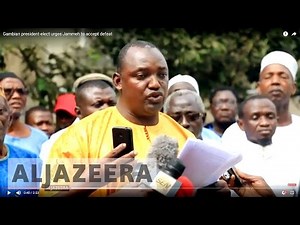 Gambian president-elect urges Jammeh to accept defeat