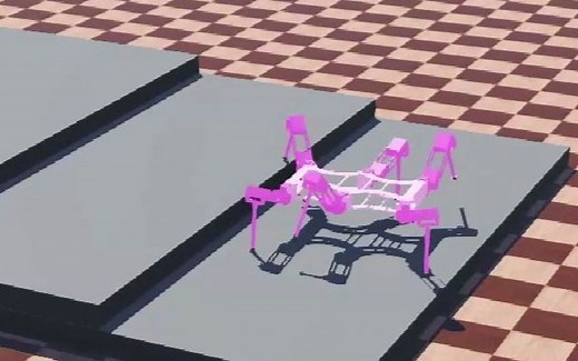 基于Webots的六足机器人仿真-越障 2021.10.27