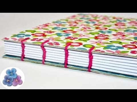 Encuadernacion Copta video Tutorial DIY Encuadernacion Casera Reciclado español Pintura Facil