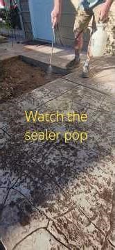 How to Apply Sealer to Stamped Concrete. #concrete