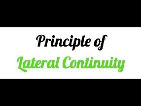 GEOLOGY: Principle of Lateral Continuity