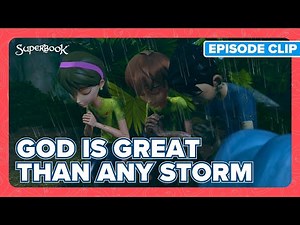 God Will Keep His Children Safe | Superbook - Rescued! English Clip