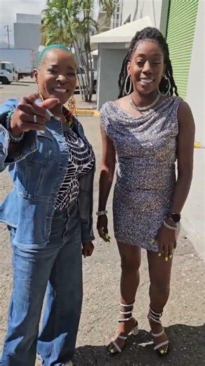 Viking with Sharon Marley at the studios of #OnStage