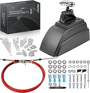 Automatic Hammer Shifter Direct Replacement for B&M 80885, Universal 3 & 4 Speed,Compatible with TH400, TH350, TH250, TH200, 700R4, 4L60, 4L60E, 4L65E, 4L80E Transmissions