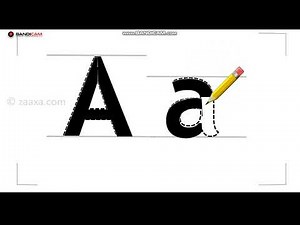 how to write the english letter A?