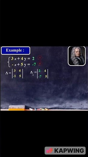 Cramer's Rule : How to Solve Linear Systems Easily.