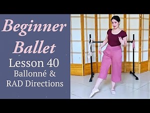 Beginner #ballet Lesson 40: Ballonne Simple/Compose & Ballet Directional Terms | Free Ballet Class