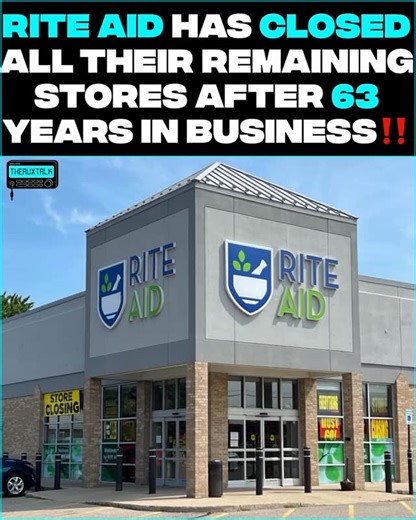 TheAuxTalk | After 63 years in business, #RiteAid has officially #closed its remaining 89 stores this week after filing for bankruptcy in May for the... | Instagram