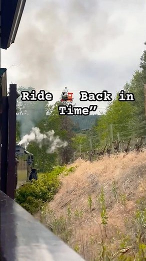 Riding a Vintage Train Through Beautiful Summerland, BC | Timeless Journey in Canada”