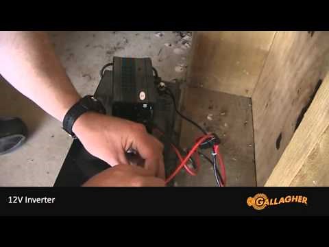 Installing a 12V inverter to power a Gallagher i Series Energizer