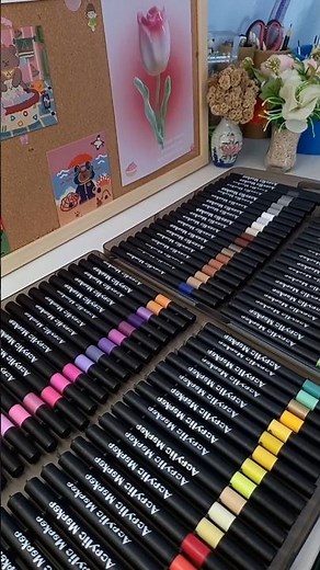 trying out cheap acrylic markers from hightunes #art #acrylicmarkers #markers #cheap #shorts