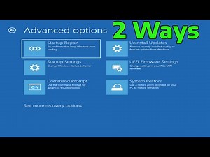 How To Access The UEFI BIOS Setup in Windows 11 & Windows 10