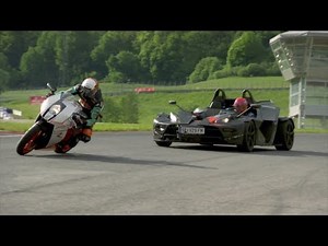 KTM Crossbow RR vs KTM RC8R - Fifth Gear