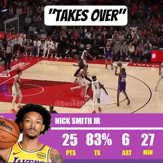 Nick Smith Jr. EXPLODES for 25 PTS! 🔥 Lakers vs. Blazers Highlights #nba #basketball #shorts