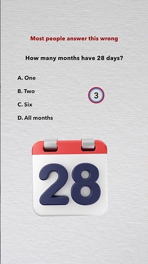 How Many Months Have 28 Days? 😳