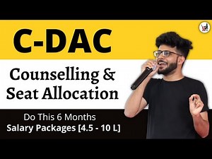 CDAC Seat Allocation and Counselling Process Explained in Hindi | Three Rounds | Selection Process