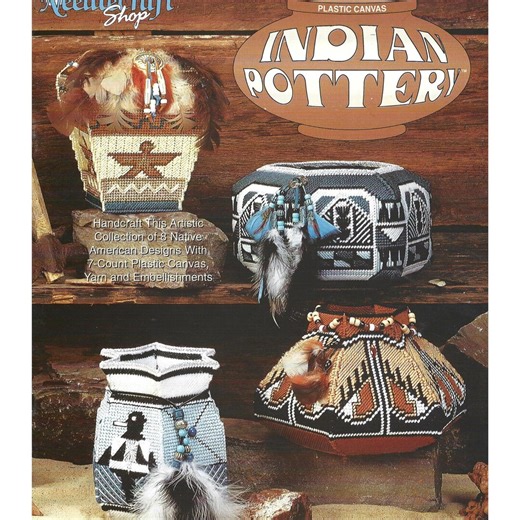 Plastic Canvas Southwest Pottery Pattern 3D Native American Style Decor Tutorial Digital PDF Download - Etsy Canada