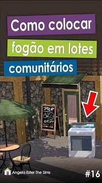 Como colocar fogão e outros objetos em lotes comunitários The Sims 3