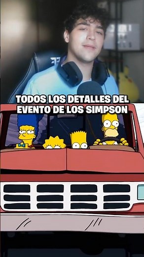 Los nuevos detalles del evento de los Simpsons en Fortnite 🔥 #shorts