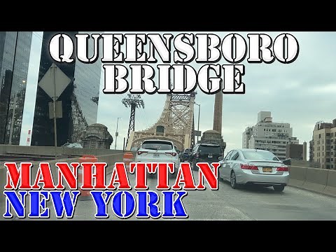 Ed Koch Queensboro Bridge - Manhattan to Queens - New York City - 4K Infrastructure Drive
