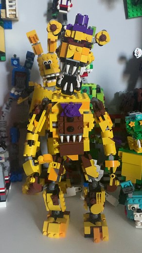 Lego fnaf 4 moc: Nightmare Fredbear #fnaf #lego #moc #fnaf4 #fredbear #nightmarefredbear