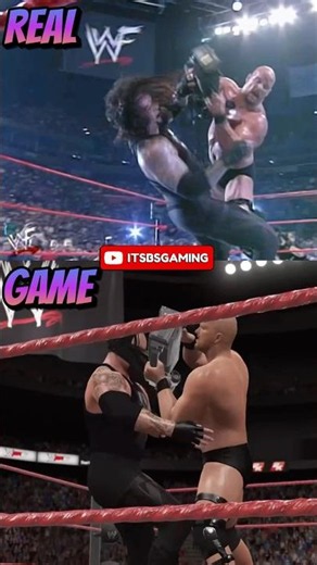 WWE 2K16 Real vs Game🔥😱 #wwe #wwe2k16 #shorts