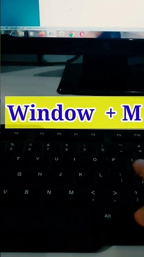 Short cut keyboard से Window ko minimize or maximize कैसे करे