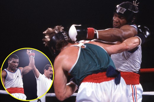 ORIGIN Mike Tyson’s first ever fight: 13-year-old Iron Mike knocked 17-year-old opponent out of the ring with brutal KO and sparked brawl between trainers