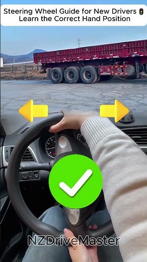 🚗 Steering Wheel Guide for New Drivers🚦 Learn the Correct Hand Position #drivingwrittentestdmv #tips