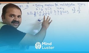 Mind Luster - Learn Design a Turing Machine for Multiplication of 2 unary numbers TOC FLAT Theory of Computation