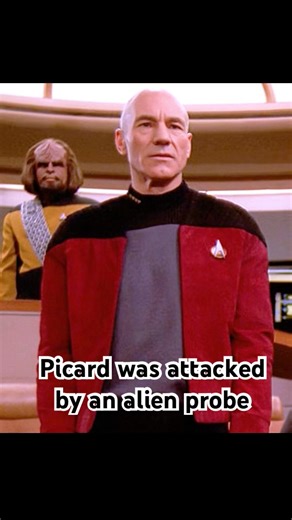 Picard was attacked by an alien probe. #foryou #shorts #drama #startrek
