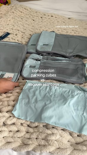 SheBuysTravel - World & Local Travel on Instagram: "🤔 winner at the end! Compression packing cubes vs. Vacuum seal bags🤔 #travel #traveltips #travelmusthave #travelessentials #travelsmart #travelhappy travel travel tip travel must have travel essential #shebuystravel"