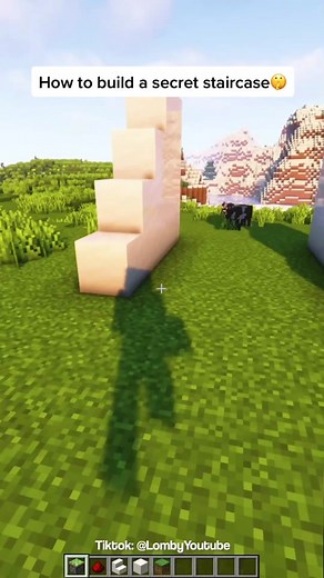 Secret Staircase Redstone Tutorial for Minecraft Bedrock