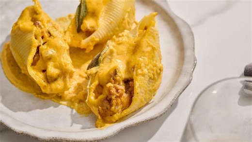 Butternut Squash And Cheese-Stuffed Shells Recipe