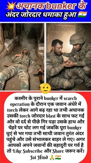 💥 Bunker के अंदर अचानक जोरदार धमाका हो गया 😨🇮🇳 @veerbharatstories4
