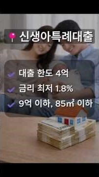 신혼부부 정책대출 총정리 | 디딤돌 vs 보금자리론 vs 신생아특례대출 #내집마련