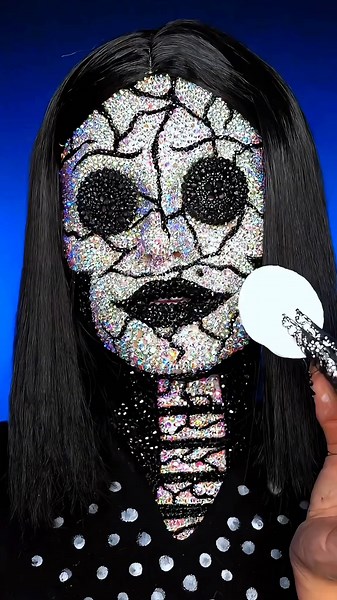Coraline Inspired Rhinestone Makeup Removal Tutorial
