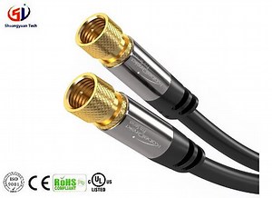 [Hot Item] Digital Coaxial Audio Video Cable (10FT) Satellite Cable Connectors - Coax Male F Connector Pin - Coax Cables