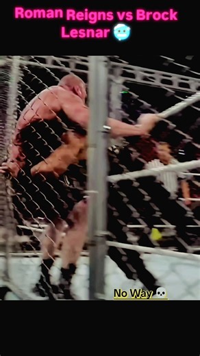 Roman vs Brock Lesnar 💀🥶| Steel Cage match Edits 💀🔥| #shorts #wwe #romanreigns #brocklesnar